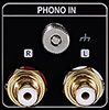 Phono Ingang voor Turntable Ondersteuning